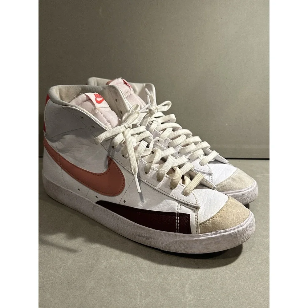 Size 11 - Nike Blazer‎ '77 Next Nature Mid White Red Stardust W
